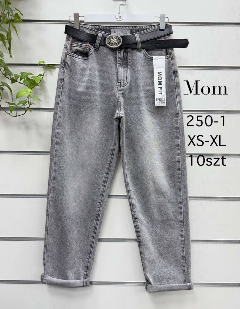 Spodnie damskie jeansy Roz XS-XL, 1 Kolor Paczka 10 szt
